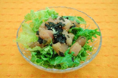 びんちょう鮪の韓国風サラダの写真