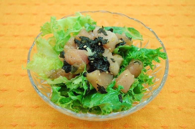 びんちょう鮪の韓国風サラダの画像