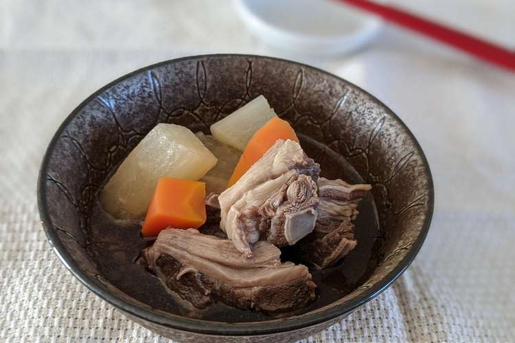 鹿スジ肉のおでん風煮込み めんつゆ1本 レシピ 作り方 By ズボラのミクぽん クックパッド 簡単おいしいみんなのレシピが350万品