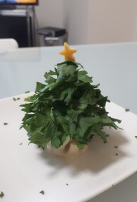 サラダ春菊による簡単クリスマスツリー
