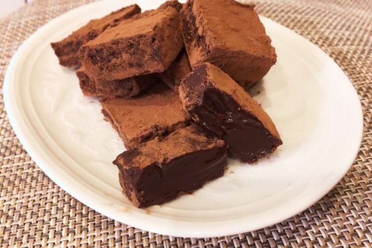 生クリームなし 口の中でとろける生チョコ レシピ 作り方 By れおさき クックパッド 簡単おいしいみんなのレシピが361万品