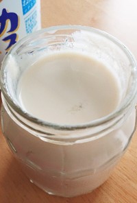 カスピ海ヨーグルトから作る豆乳ヨーグルト