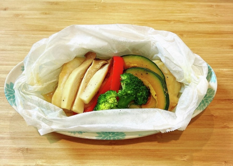 ☆カレイと野菜の紙包み蒸しの画像