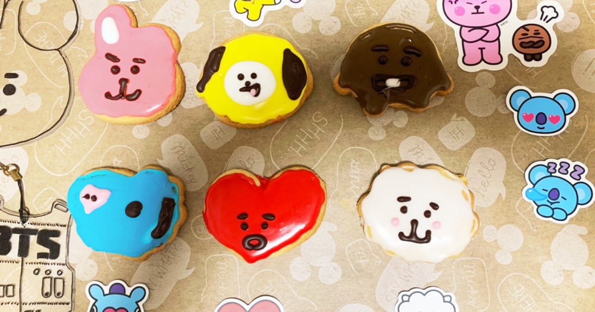 Bt21アイシングクッキー レシピ 作り方 By たかみつクック クックパッド 簡単おいしいみんなのレシピが356万品