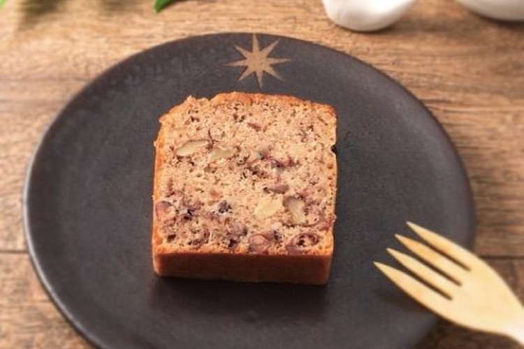 あずきとくるみの和風ケーキ レシピ 作り方 By Keiboubou クックパッド 簡単おいしいみんなのレシピが360万品