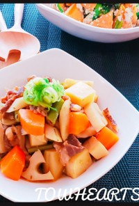 牛肉と根菜の韓国風煮