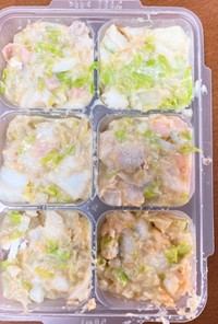 【幼児食】白菜とタラのクリーム煮