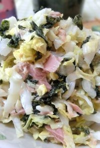 大量消費に☆　白菜のツナ海苔サラダ