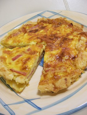 とろ~りチーズとベーコンのキッシュ