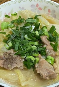 鶏モモ肉と白菜の味噌煮