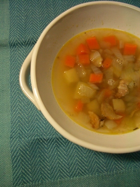 レンズ豆と野菜のスープのレシピ