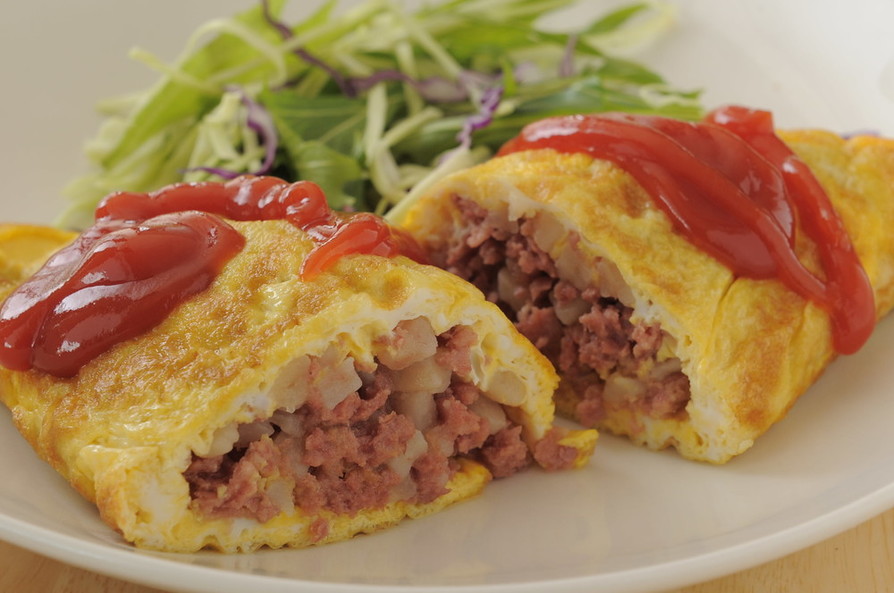 残り物のハムハッシュのレシピ