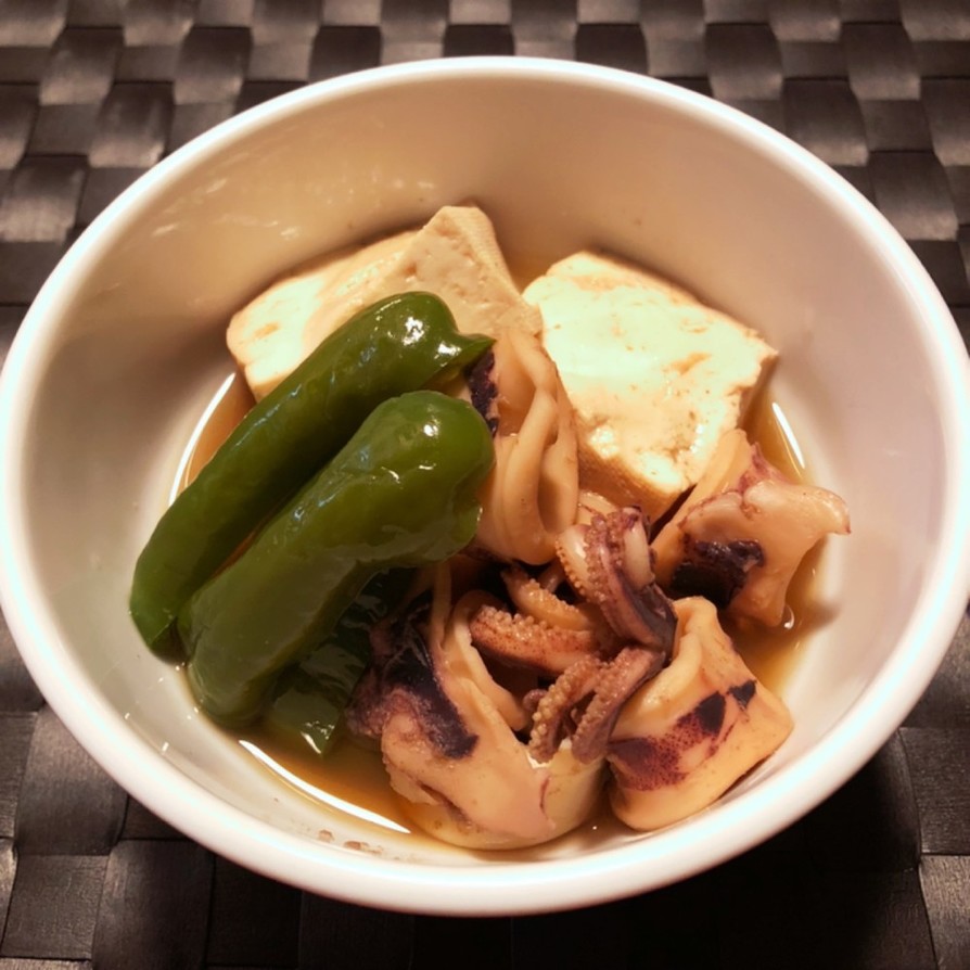 ヤリイカとお豆腐のお煮物の画像