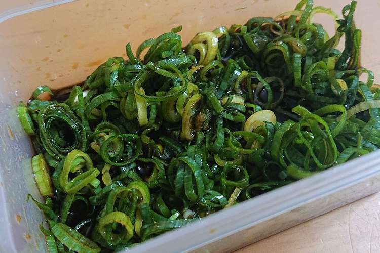 刻みネギのにんにくしょうゆ漬 レシピ 作り方 By ゆかゆかぼーん クックパッド 簡単おいしいみんなのレシピが352万品