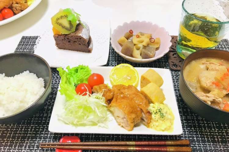 夕飯のおかずにチキン南蛮メインの献立 レシピ 作り方 By 体裁よく クックパッド 簡単おいしいみんなのレシピが366万品