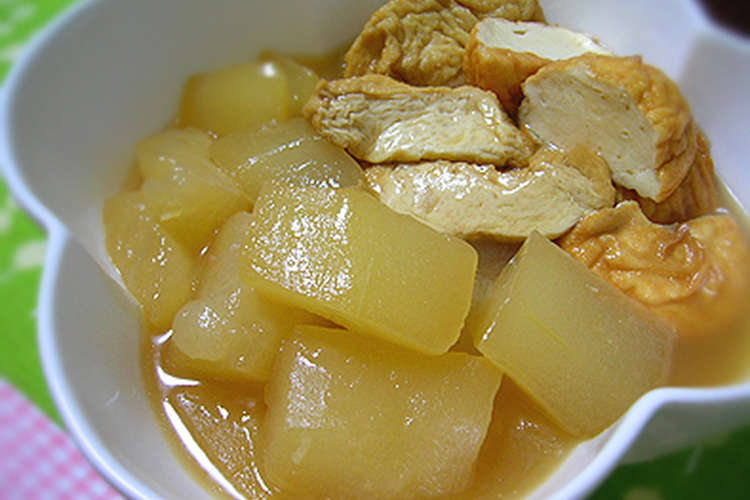 簡単すぎる 冬瓜と厚揚げのうま煮 レシピ 作り方 By ほんのり日和 クックパッド 簡単おいしいみんなのレシピが352万品
