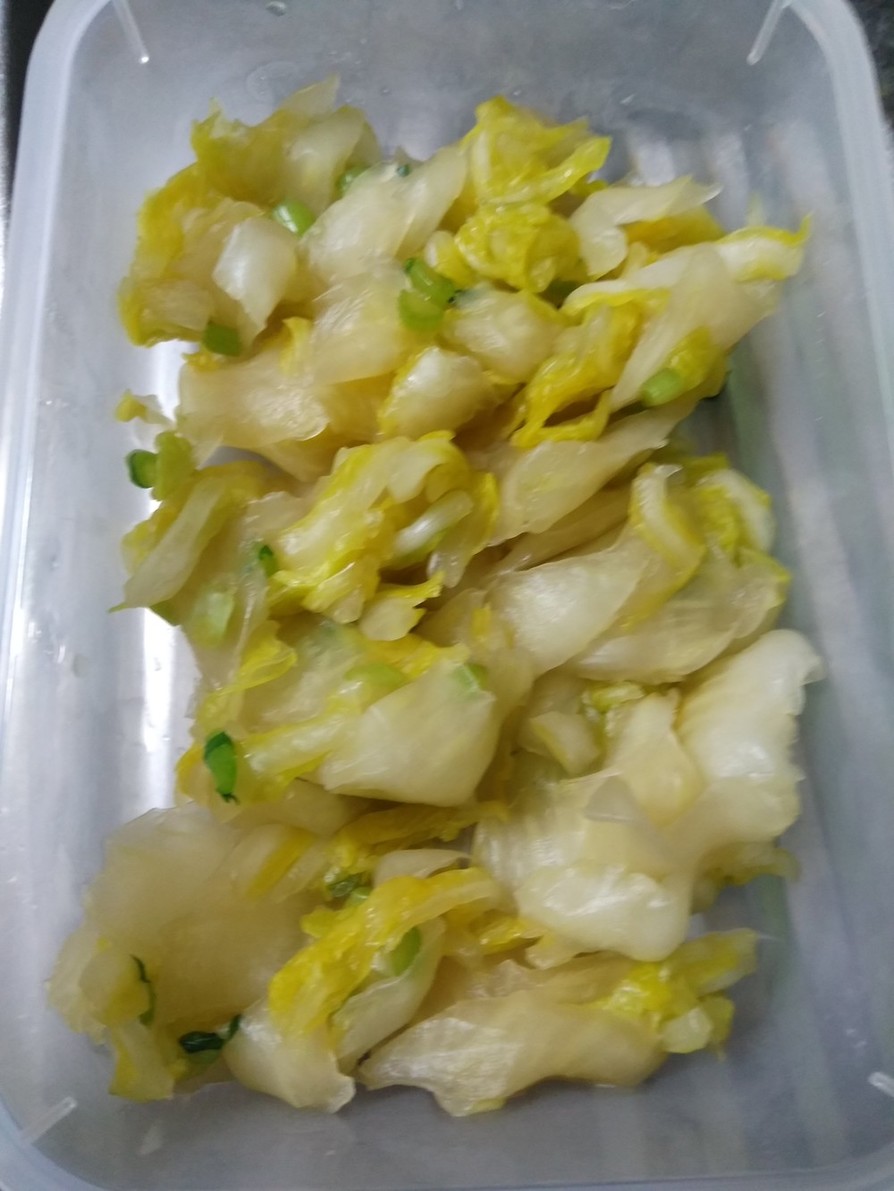 白菜の簡単漬物の画像
