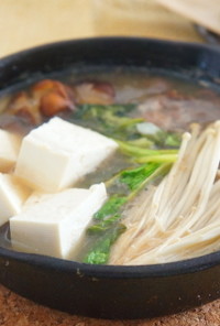 エゾシカ肉の肉豆腐おろし大根ゆず風味