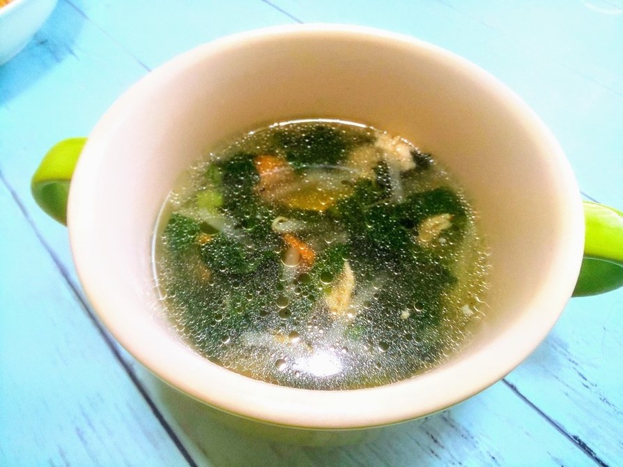 豚バラ小松菜の簡単中華スープの画像