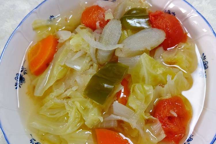 燃焼野菜たっぷりデトックススープ レシピ 作り方 By 68みっちゃん クックパッド 簡単おいしいみんなのレシピが350万品