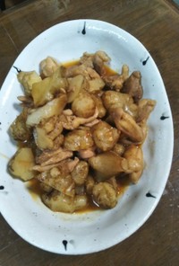 菊芋と鶏肉の簡単煮物