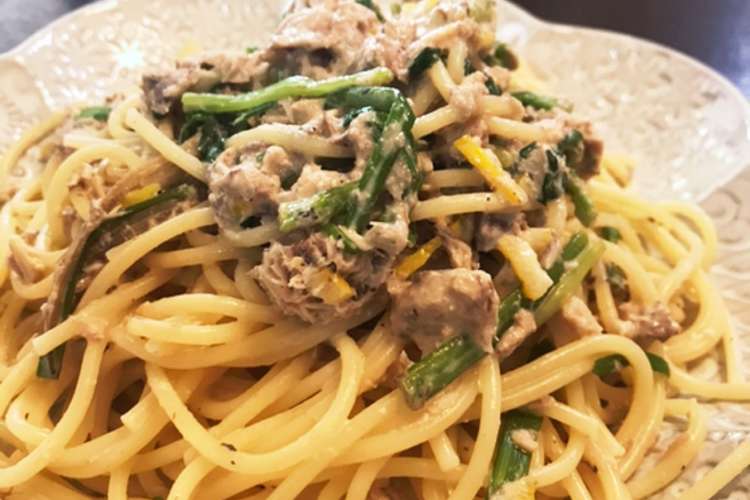 柚子とせりのサバ缶パスタ レシピ 作り方 By トマトタイマー クックパッド 簡単おいしいみんなのレシピが356万品