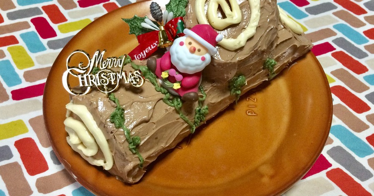 超簡単 バタークリームのブッシュドノエル レシピ 作り方 By Calimero クックパッド