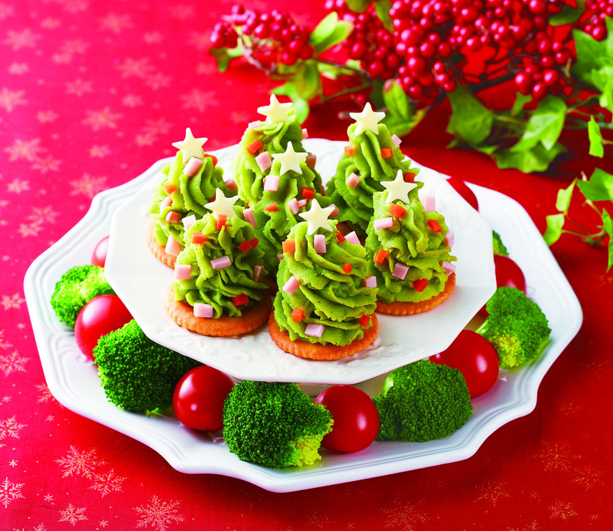 クリスマスツリーのポテトサラダ☆彡の画像