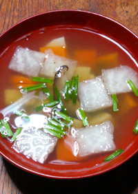 冬野菜の具沢山スープ