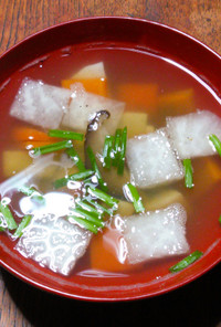 冬野菜の具沢山スープ