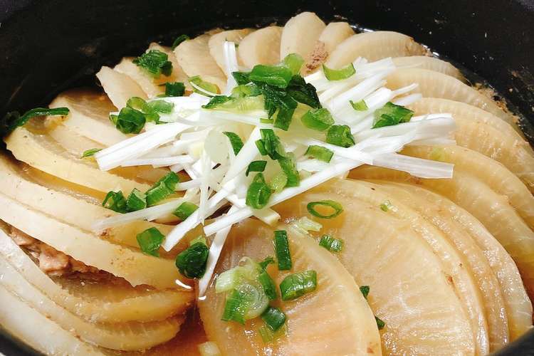 大根大量消費 大根と豚肉のミルフィーユ鍋 レシピ 作り方 By Mocaron211 クックパッド