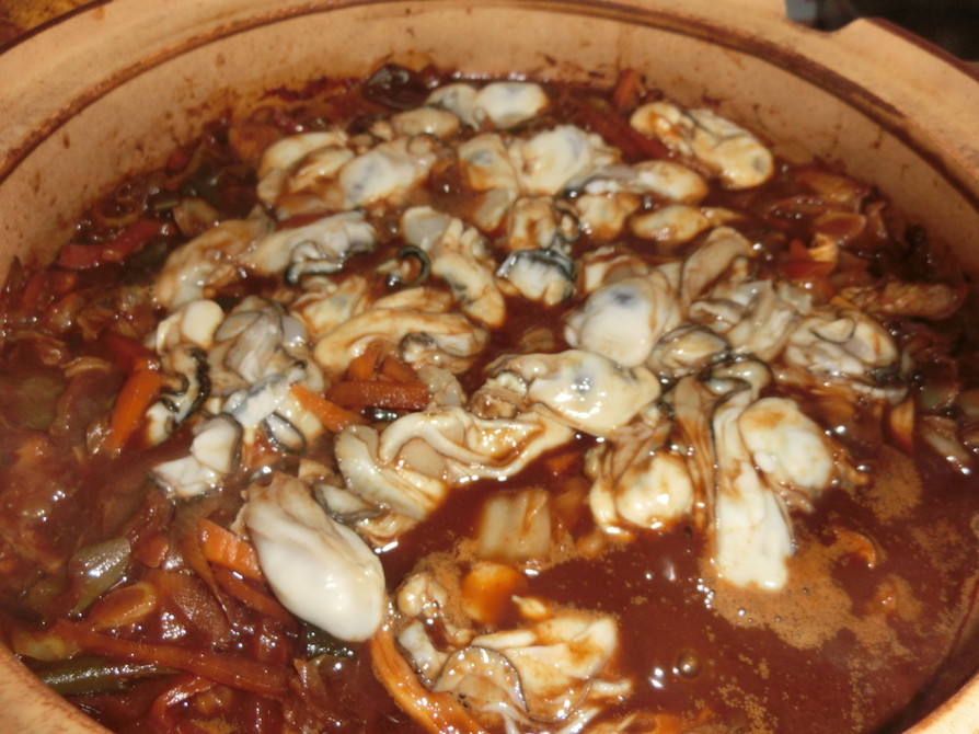 牡蠣の土手鍋の画像