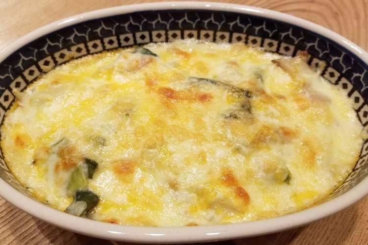 長ネギと鶏もも肉のクリームグラタン レシピ 作り方 By なべまる クックパッド