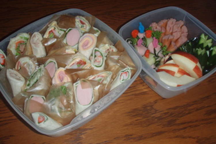 運動会お弁当 幼稚園 サンドイッチ レシピ 作り方 By Nori36 クックパッド