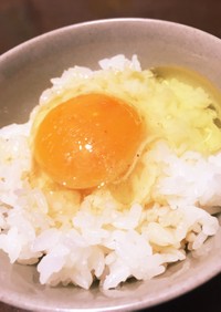 簡単！岩塩とめんつゆの卵かけご飯
