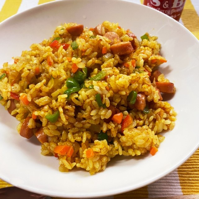 スパイシーヤギカレーライスピラフのレシピ