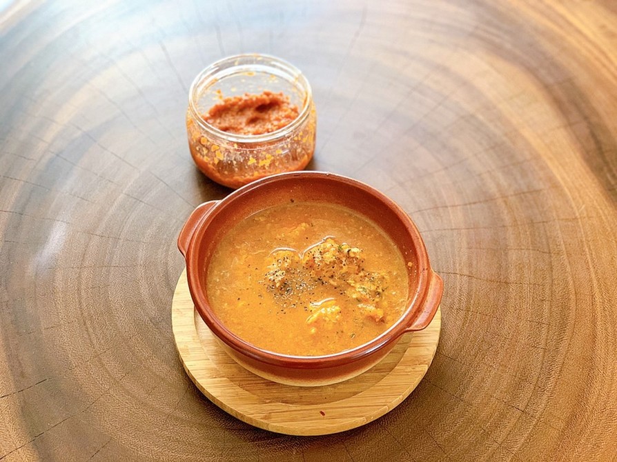 ゴマドレを使った鶏団子トマトスープの画像