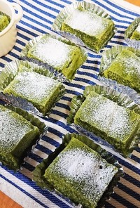 レンジで抹茶ガトーショコラ