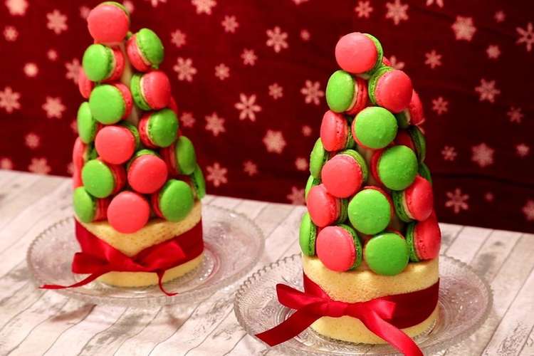 クリスマスに ミニマカロンタワーケーキ レシピ 作り方 By パンダワンタン クックパッド 簡単おいしいみんなのレシピが350万品