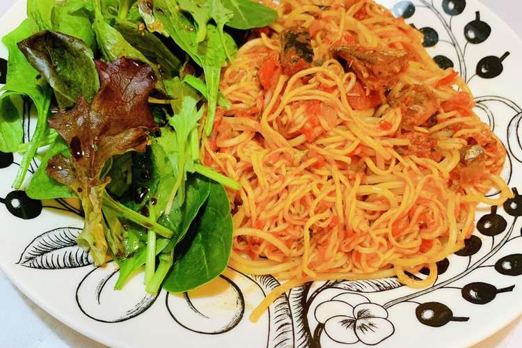 低糖質 トマトと鯖缶の簡単糖質0麺パスタ レシピ 作り方 By Panicafe クックパッド