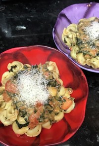 ほうれん草のトルテッリーニ・アン・ブロードのレシピ