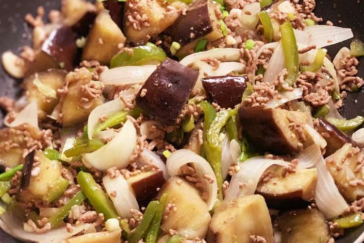 ナスとピーマンとひき肉の中華炒め レシピ 作り方 By オーガニック食研究家 クックパッド
