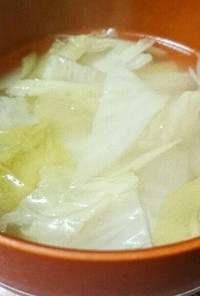白菜とねぎの生姜スープ