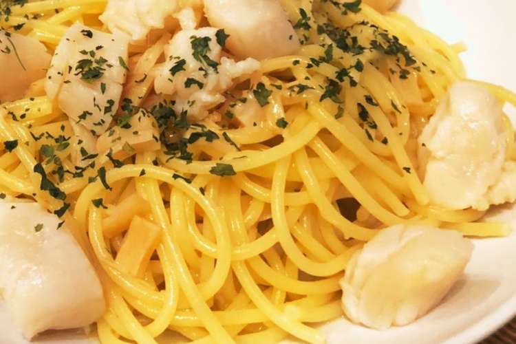 ホタテの風味抜群 オイルパスタ レシピ 作り方 By Sonnmin クックパッド 簡単おいしいみんなのレシピが352万品