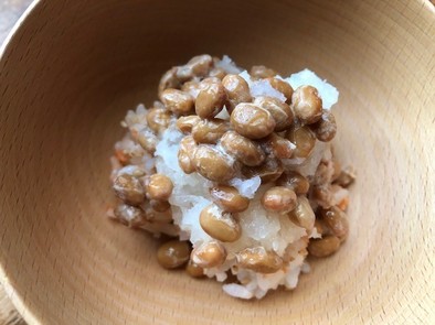 おろし納豆ご飯の写真