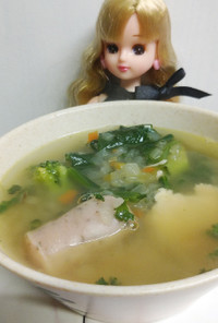 リカちゃん♡給食風 野菜スープꕤ…˖*