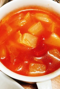 白菜と大根のトマトスープ