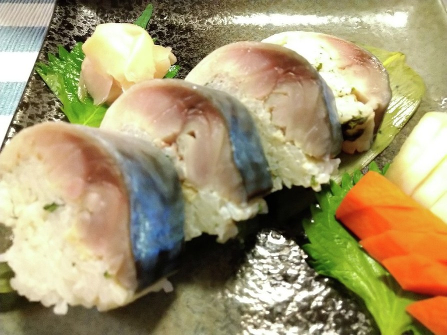 鯖の棒寿司の画像
