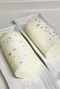 40センチ 練乳いり白いロールケーキ