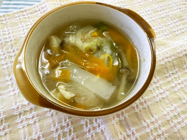 ひらひら野菜スープの画像